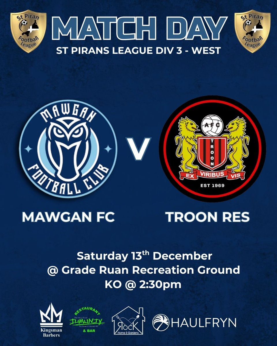 mawganfc's tweet photo. **Match Day **
@Cornishfootball @swsportsnews @markrapsey1 @ThePacket https://t.co/3tbhOLxTSH