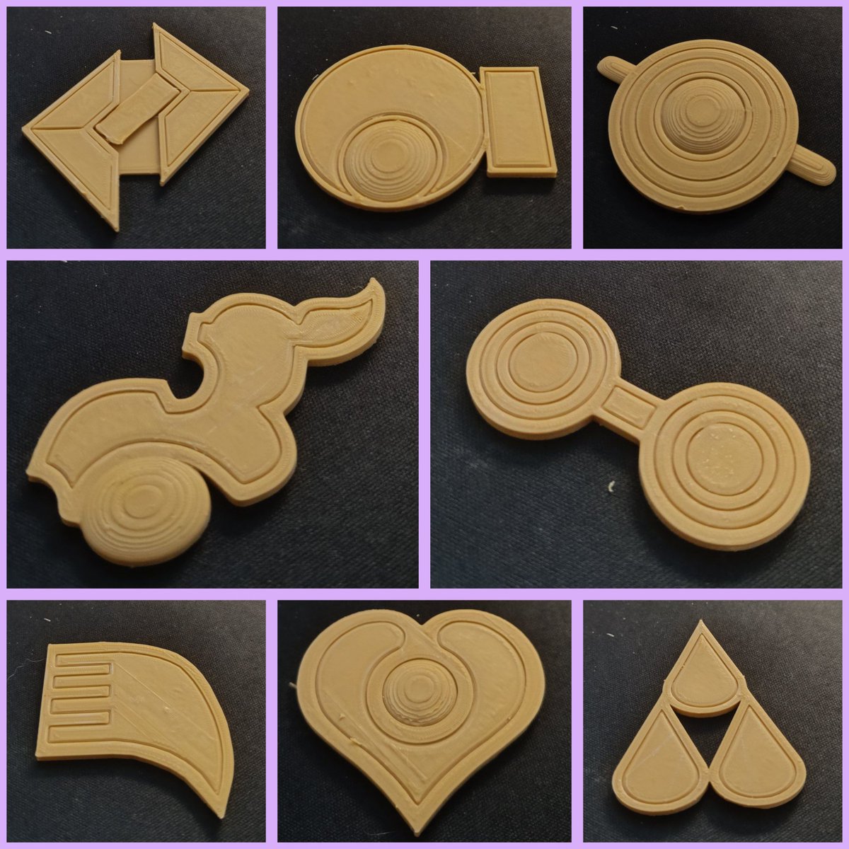 Borja9828's tweet photo. Pokémon • Hoenn Gym Badges • 3D Model to print https://t.co/SgyOZnnh9U