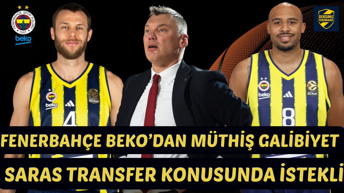 🎙️Fenerbahçe Beko’dan efsanevi
bir galibiyet daha. Muhteşem bir geri dönüş ve yine Monaco ne yapsa ne etse olmuyor. Bu harikulade maçın detaylı analizi yorumlarıyla..
📌 Chris Silva transferinde bir girişim var mı? Transferin olma durumu nedir? 
📌 Saras ile 2+1 yıllığına