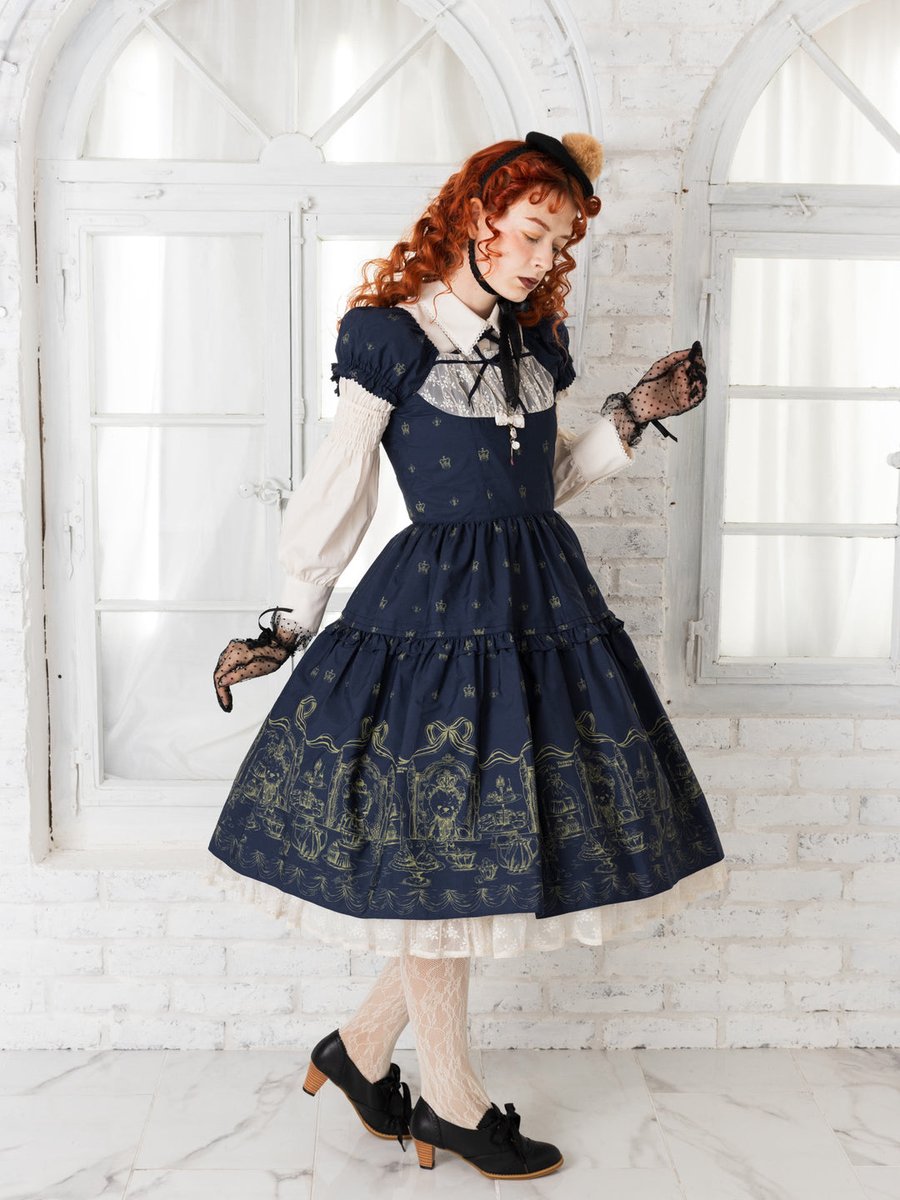 【新品未使用】Victorian maiden ヘッドドレス　ネイビー Victorian maiden (@VM_press) / Posts / X