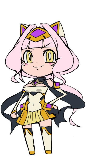 その2。
変身時は2頭身だとごちゃったのでちょっと大きくした。 