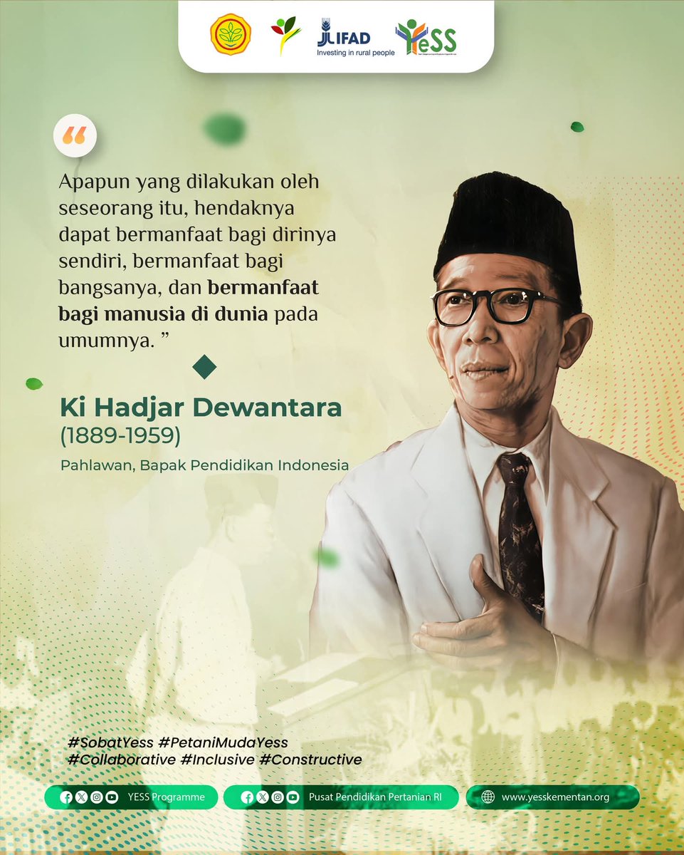 yessprogramme's tweet photo. Happy Weekend # SobatYESS 

#YESSProgramme #Pusdiktan #BPPSDMP #Kementan #IFAD #PetaniMudaYESS https://t.co/W19fl4KVNX