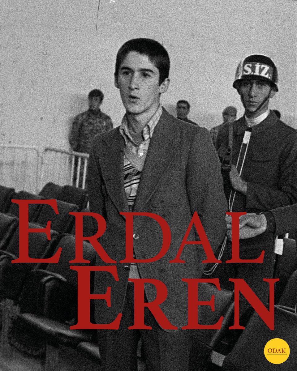 Erdal Eren’in idamının üzerinden 45 yıl geçti. Göstermelik bir yargılamayla, 12 Eylül faşist darbecileri tarafından henüz 17 yaşındayken 13 Aralık 1980’de idam edildi. Baskı ve zulme karşı korkmadan direnen Erdal Eren’i ve tüm yitirdiklerimizi saygıyla anıyoruz.
#ErdalEren