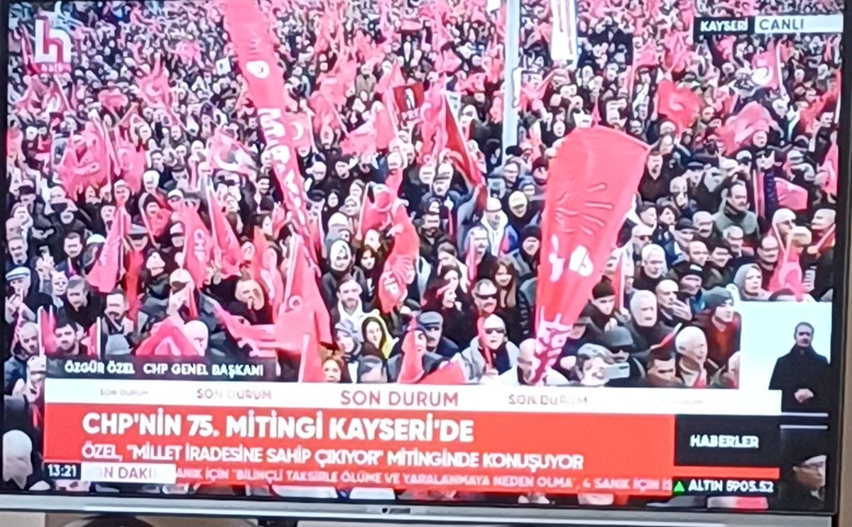 "CHP'nin 75.MİTİNGİ KAYSERI'DE"
<a href="/eczozgurozel/">Özgür Özel</a>  <a href="/herkesicinCHP/">CHP 🇹🇷</a> 
KAYSERİ/<a href="/halktvcomtr/">Halk TV</a>