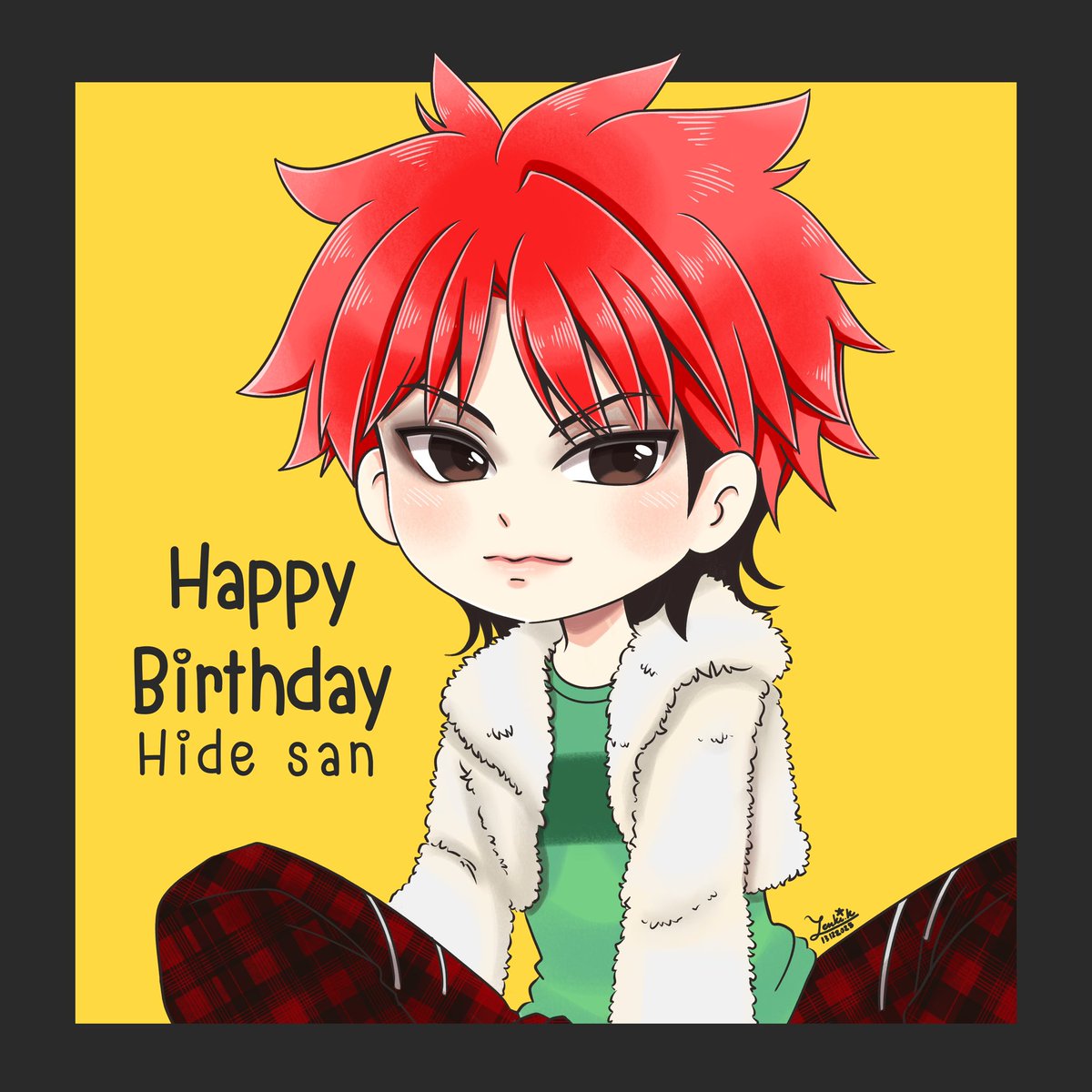 Happy Birthday Hide san💛🖤💛🖤
#hidexjapan #XJAPAN #fanart #chibi #chibiart #hidewithspreadbeaver