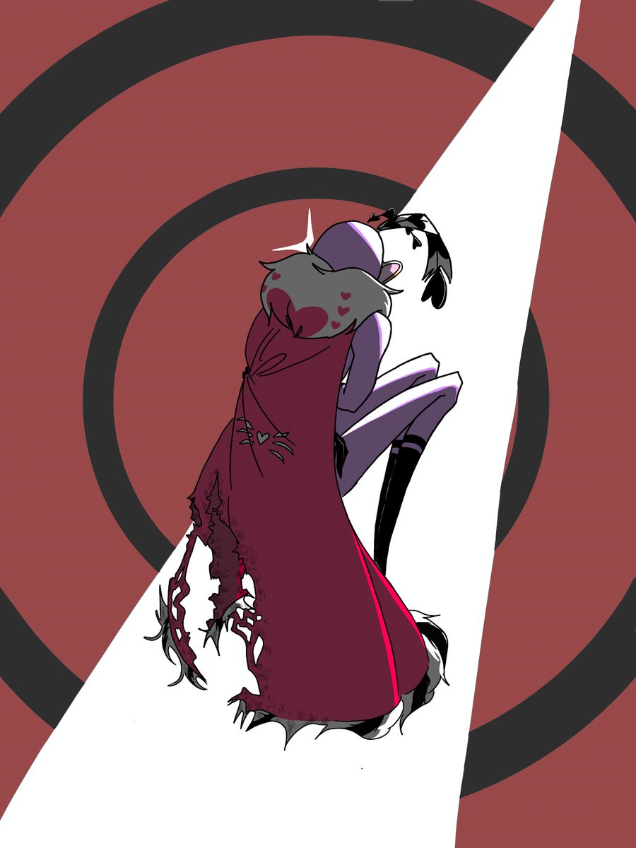 xnyre_'s tweet photo. Hurt, perhaps in more ways than one #VoxVal #StaticMoth #HazbinHotel #Valentino https://t.co/OE5B53KNIQ