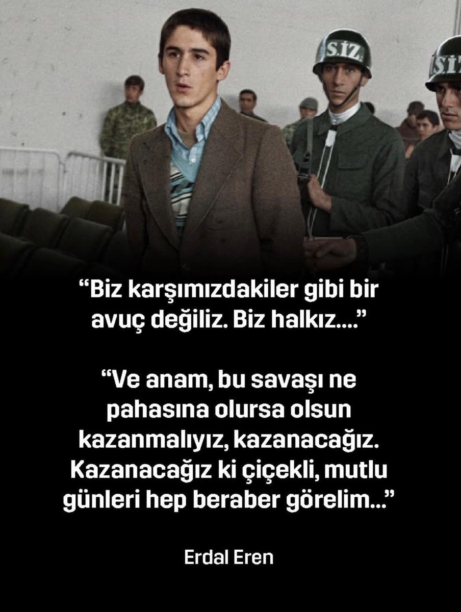 Erdal Eren 45.yıl önce bugün;12 Eylül’ün faşist cuntası tarafından yaşı büyütülerek Ulucanlar cezaevinde idam edildi.