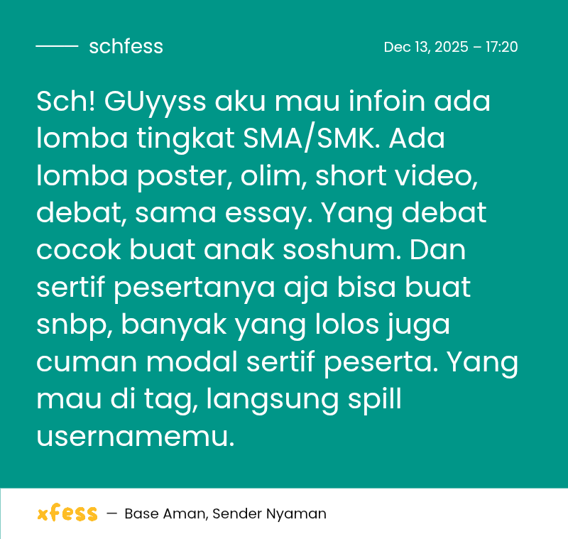 Schoolfess tweet media