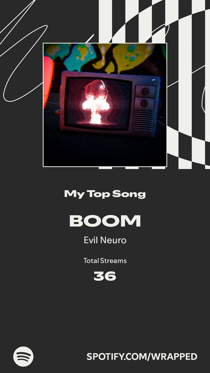 vexxitator's tweet photo. @EvilNeuroAI 
took my top spot this year. More in my #SpotifyWrapped 
https://t.co/Ox9XFyXd4u https://t.co/zyeICwpqQx