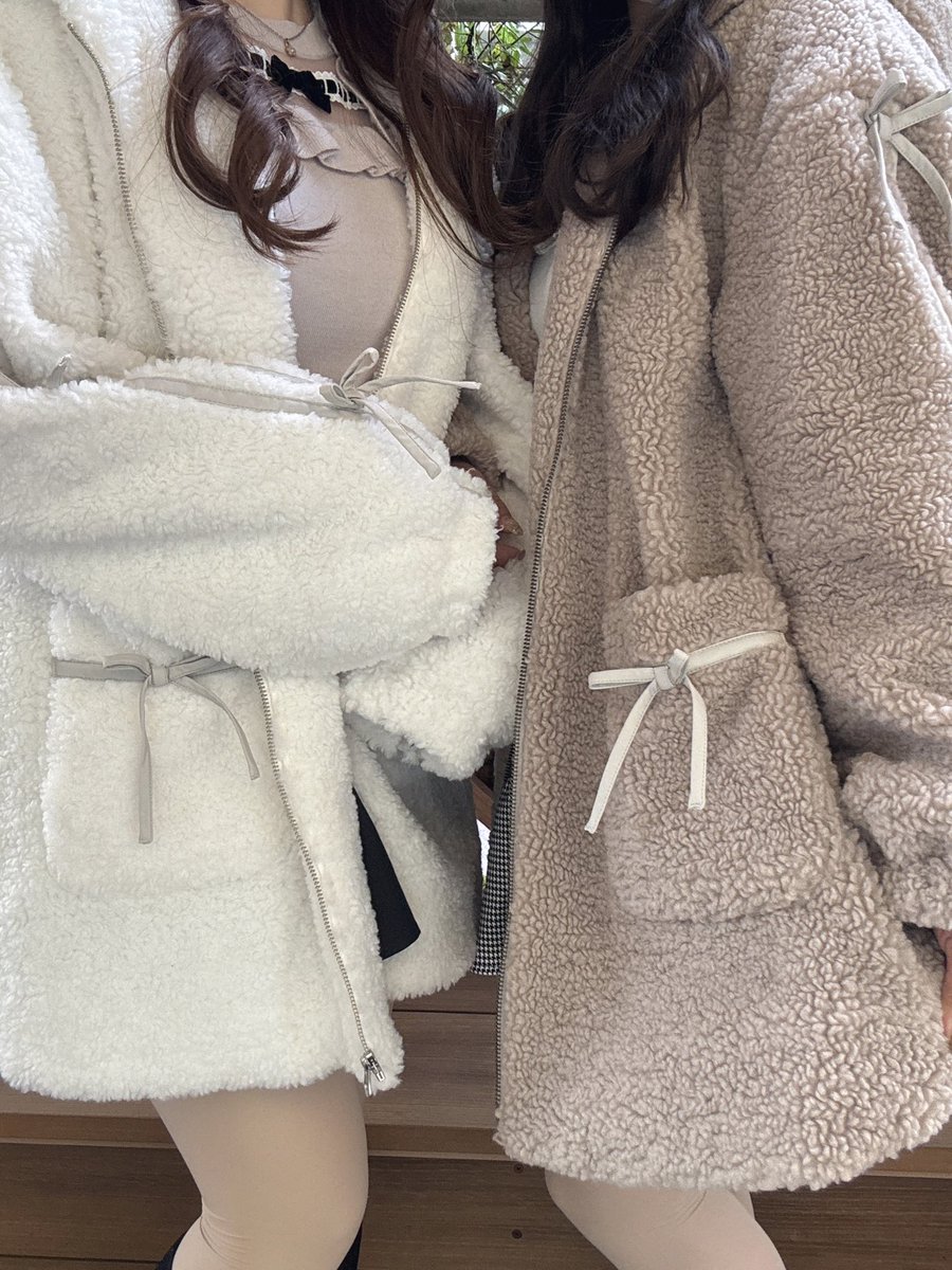 天王寺店 ✔︎リボンボアコート ¥13,800 evelynのお洋服と相性抜群の