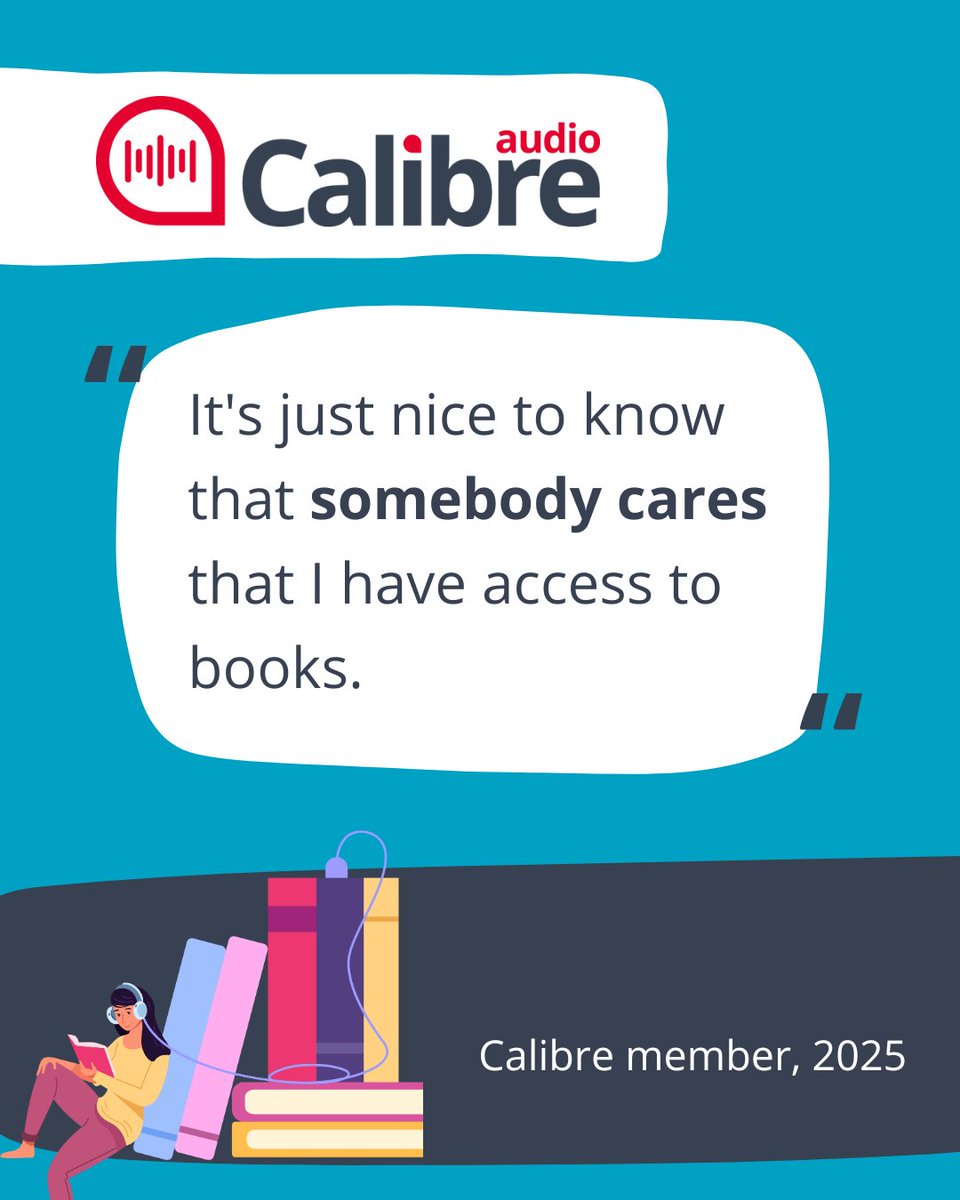Everyone deserves access to stories.

Messages like this remind us why our mission matters — and why we’ll always keep championing accessible audiobooks 💛