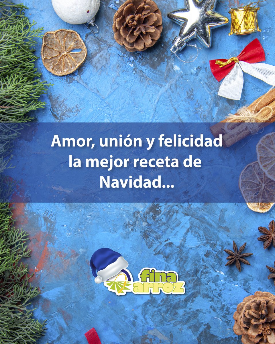 Amor, unión y felicidad la mejor receta de Navidad.
.
.
.
#navidadfinaarroz
#navidad
#frasesdenavidad
#navidades2025
#lasmejoresnavidades
#recetasdenavidad
#receta 
#cocinar