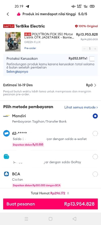 discountfess's tweet image. Df semenjak gaboleh nebeng temen gw karena dilarang cewenya😩 gw putusin co ini. itung2 self reward ges