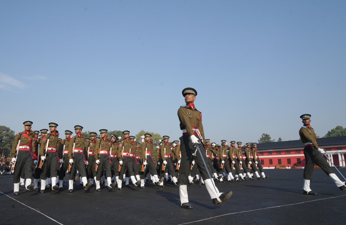 #GeneralUpendraDwivedi, #COAS reviewed the Passing Out Parade #POP of 157th Regular, 46th TES, 140th TGC, 55th SCO &amp; TA OEE 2023 Courses. A total of 525 Officer Cadets, including 34 from Friendly Foreign Countries, passed out from the hallowed portals of Indian Military Academy