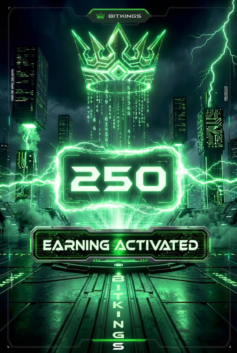 BitKingsNFT's tweet image. Protocol 250 live.

Earning activated. Kings stay sovereign.

Claim the yield. Wear the crown 👑⚡