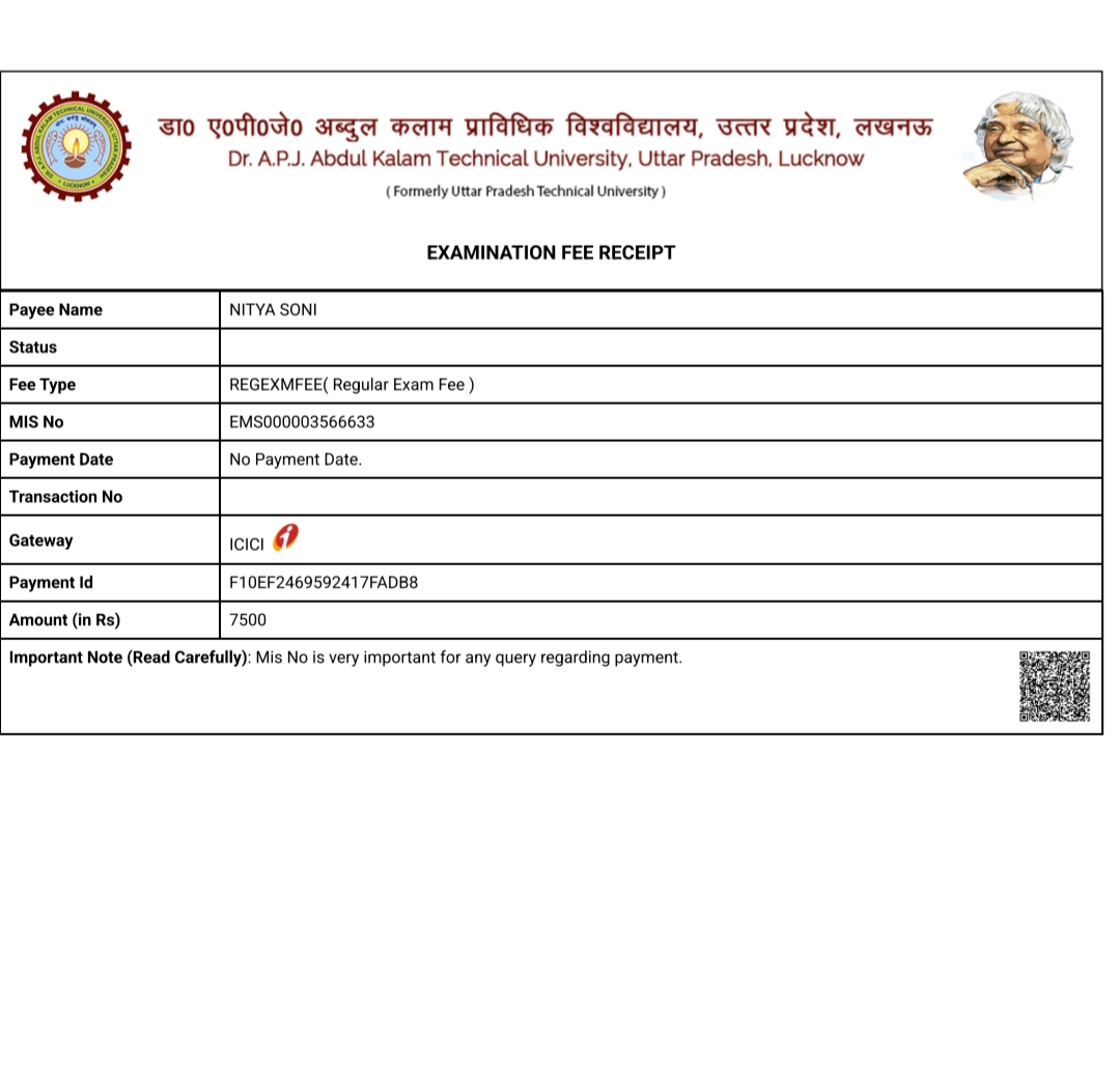 Nityaso86's tweet photo. @___mritunjay_ @ICICIBank @ICICIBank_Care @AKTU_Lucknow It's same here and shows transaction failure @ICICIBank and @ICICIBank_Care Kindly help and look into the matter screenshot here . #AKTU #ICICIBank #ExamForm #StudentIssue https://t.co/3JslWa063w