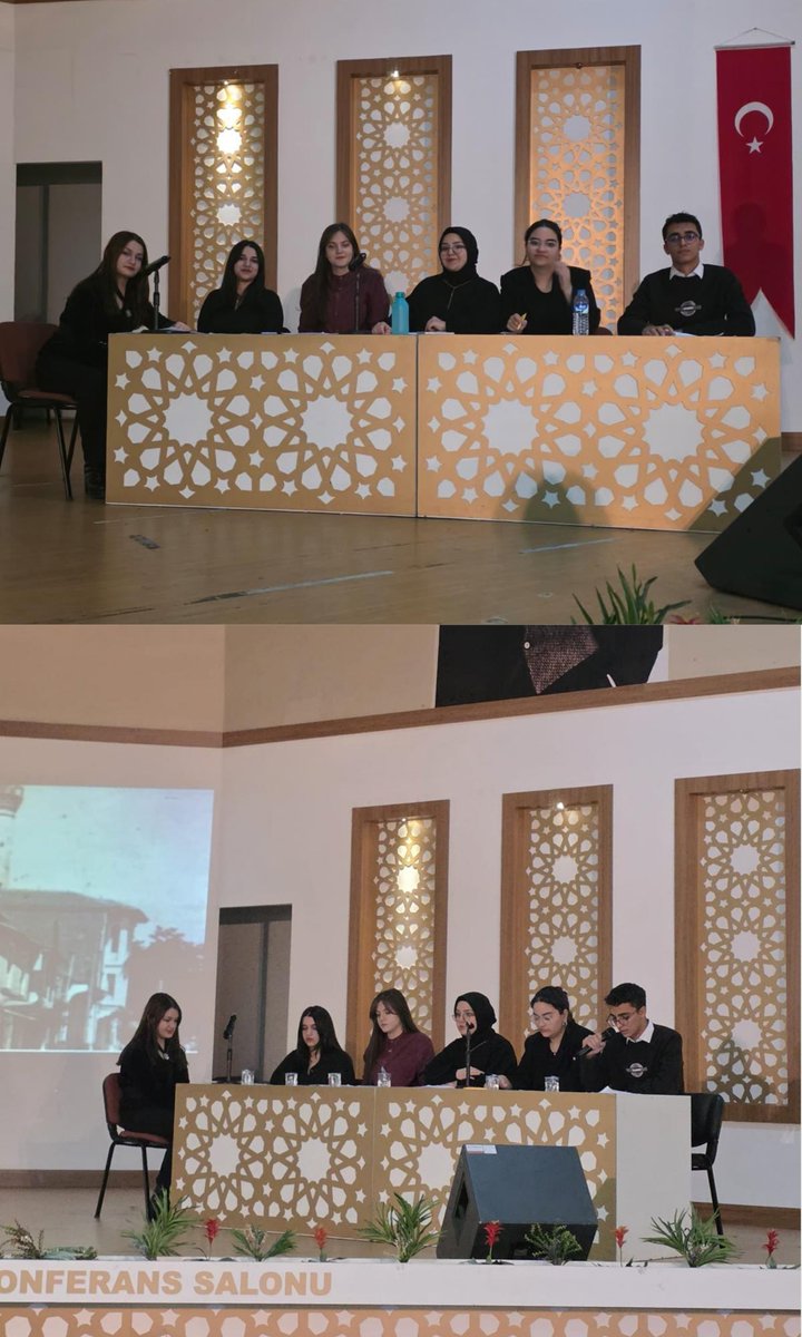 Okulumuzda 1923-1926 yılları arasında öğretmenlik yapan Ahmet Hamdi Tanpınar’ın  “Beş Şehir “ kitabının panelini Türkiye Ulusal Gözlemevi müdür yardımcısı Murat Dikmen’in katılımıyla gerçekleştirdik. 
<a href="/miamustafacftci/">Mustafa ÇİFTÇİ</a> <a href="/TuncayKaldirim/">Tuncay Kaldırım</a>  <a href="/ekicis20/">Süleyman EKİCİ</a> <a href="/AGazioglu25/">Abdurrahman GAZİOĞLU</a> <a href="/Omer_coskun25/">Ömer Coşkun</a>