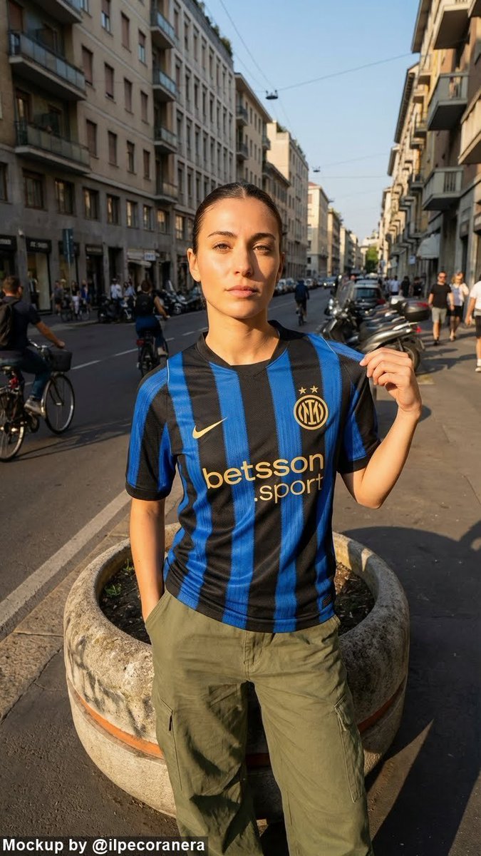 InterMilanFRA's tweet image. Le probable maillot domicile de l'Inter pour la saison 2026/27. ⚫️🔵

~ @Footy_Headlines
