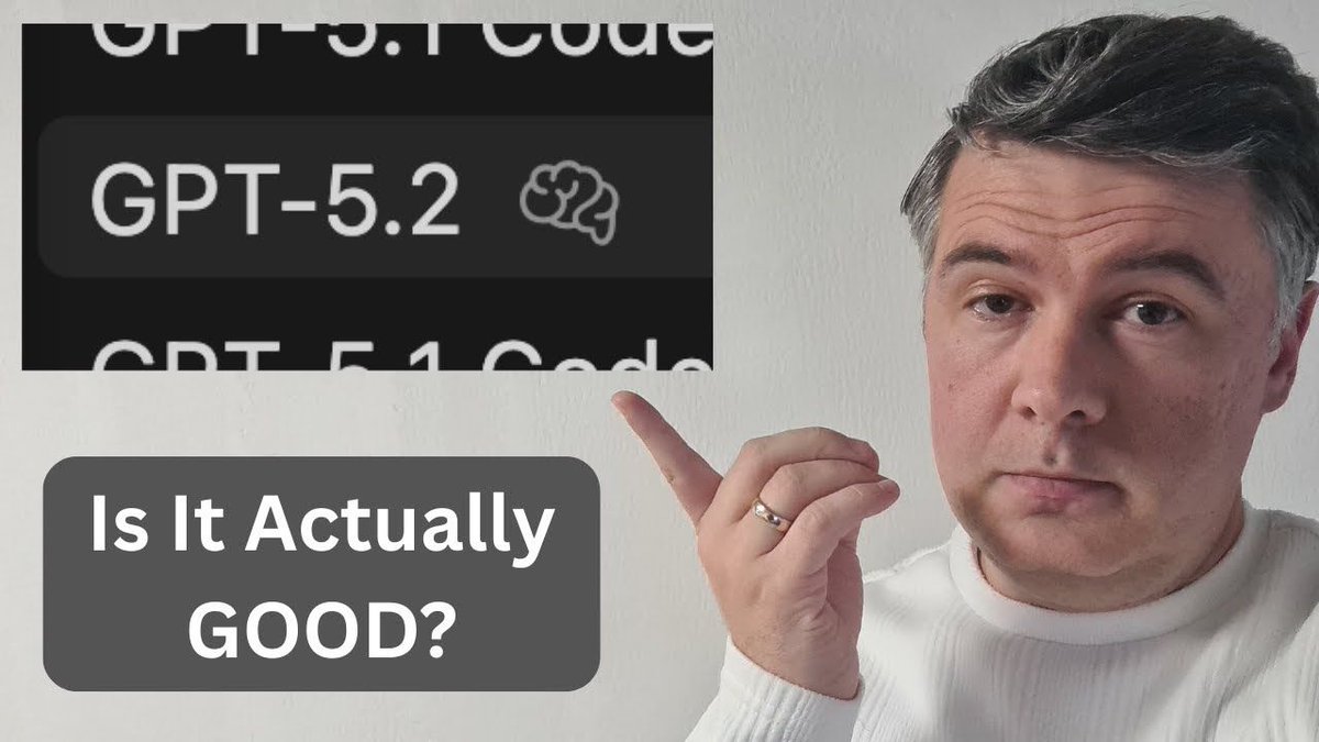 Ma nouvelle vidéo sur la chaîne AI Coding Daily.
J'ai testé GPT-5.2 et Opus 4.5 : y a-t-il des différences ?
https://