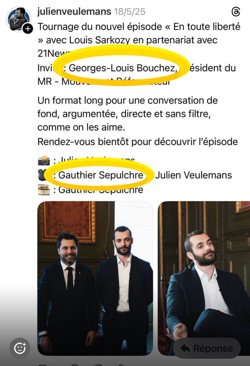 Sur l’échelle de la porosité entre le MR et 21News, c’est quel niveau d’avoir un collaborateur de la cellule Com du MR qui travaille sur les grosses interviews de 21News, dont celle du président du MR?