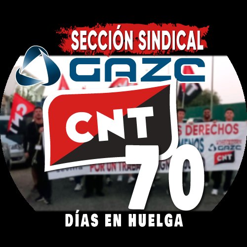 🔥 GAZC 70 DÍAS DE HUELGA
La lucha sigue hasta vencer‼️
👉Compártelo en tu perfil 
#CNT #Gazc ⚫🔴