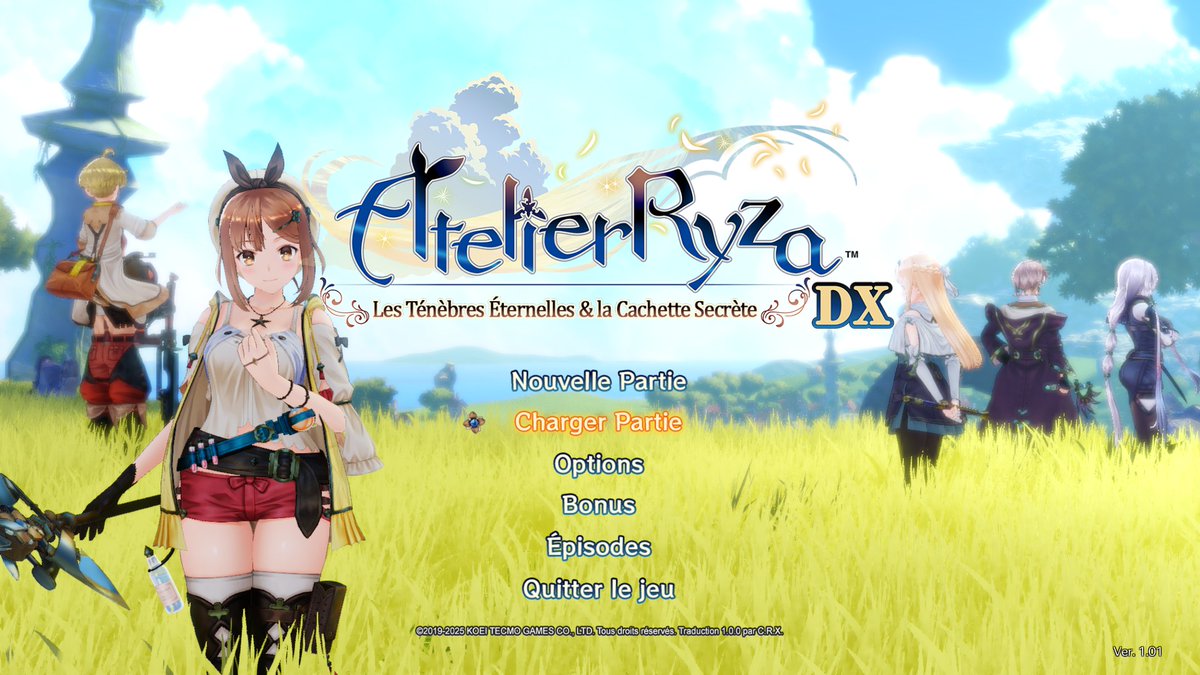 CRXTraductions's tweet image. 🎇C'est le jour-j !🎇

🇫🇷 Notre portage de la traduction d'Atelier Ryza: Les Ténèbres Éternelles &amp;amp; la Cachette Secrète DX est disponible !

🖥️Comme toujours, rendez-vous sur notre serveur Discord pour pouvoir le télécharger ! 

📅Une màj pour la version non-DX suivra de peu !