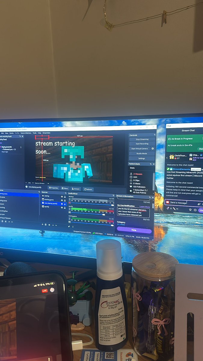 probably super scuffed <a href="/AstralEquinoxMC/">🌟✨️Astral Equinox SMP✨️🌟 | APPLICATIONS CLOSED</a> stream, come hang out
twitch.tv/aieryenn