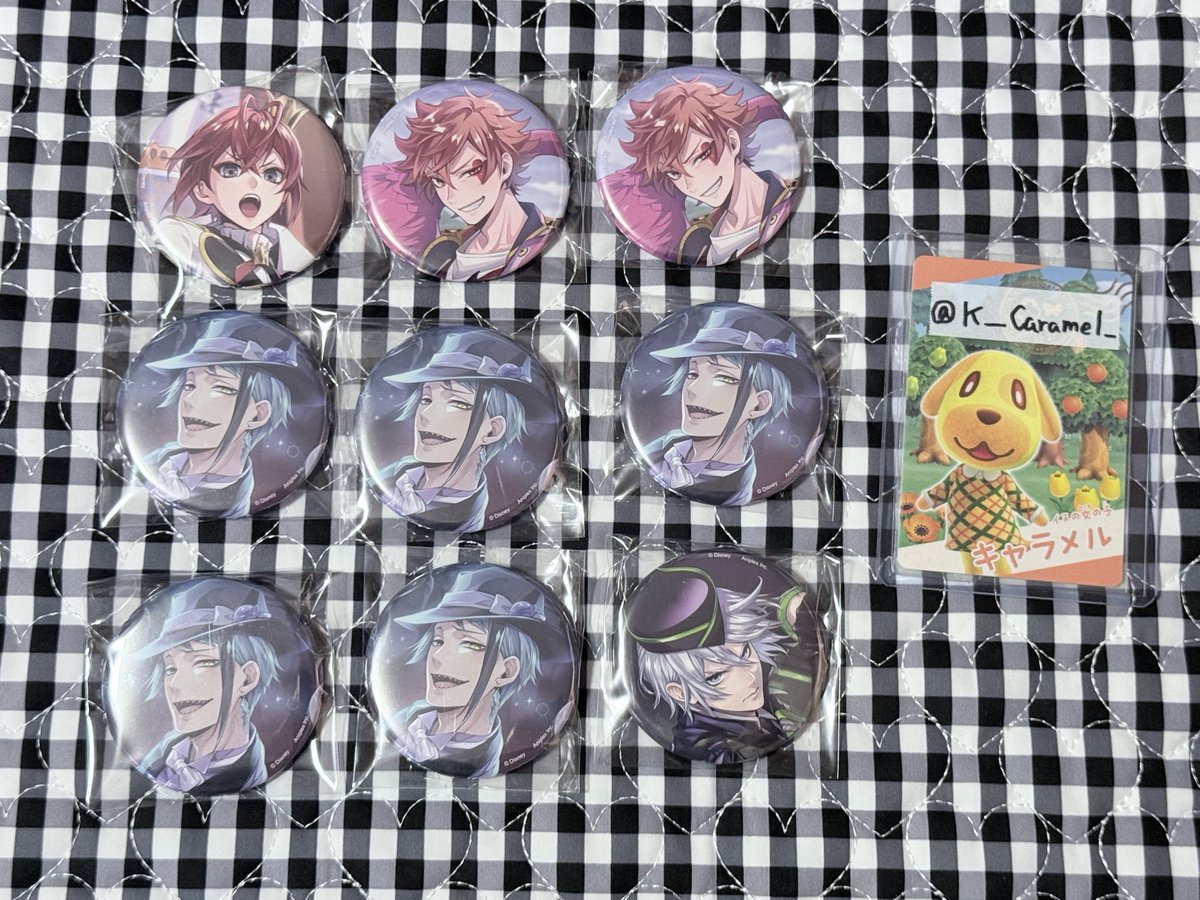 ツイステ 交換 寮服 缶バッジ 出 リドル ☆エース ジェイド ☆シルバー