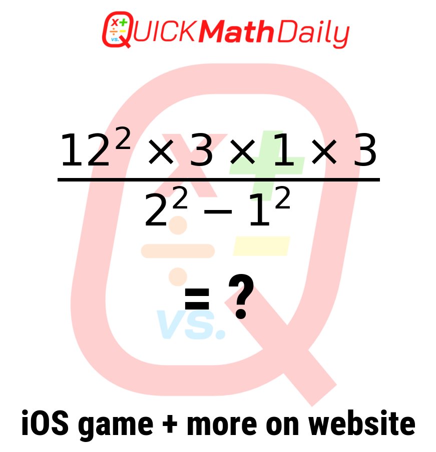 🔍 Can You Outsmart This Math Problem? 🧠 

Prove It By Commenting Below!👇

See more on QuickMathDaily.com 👀 ✅