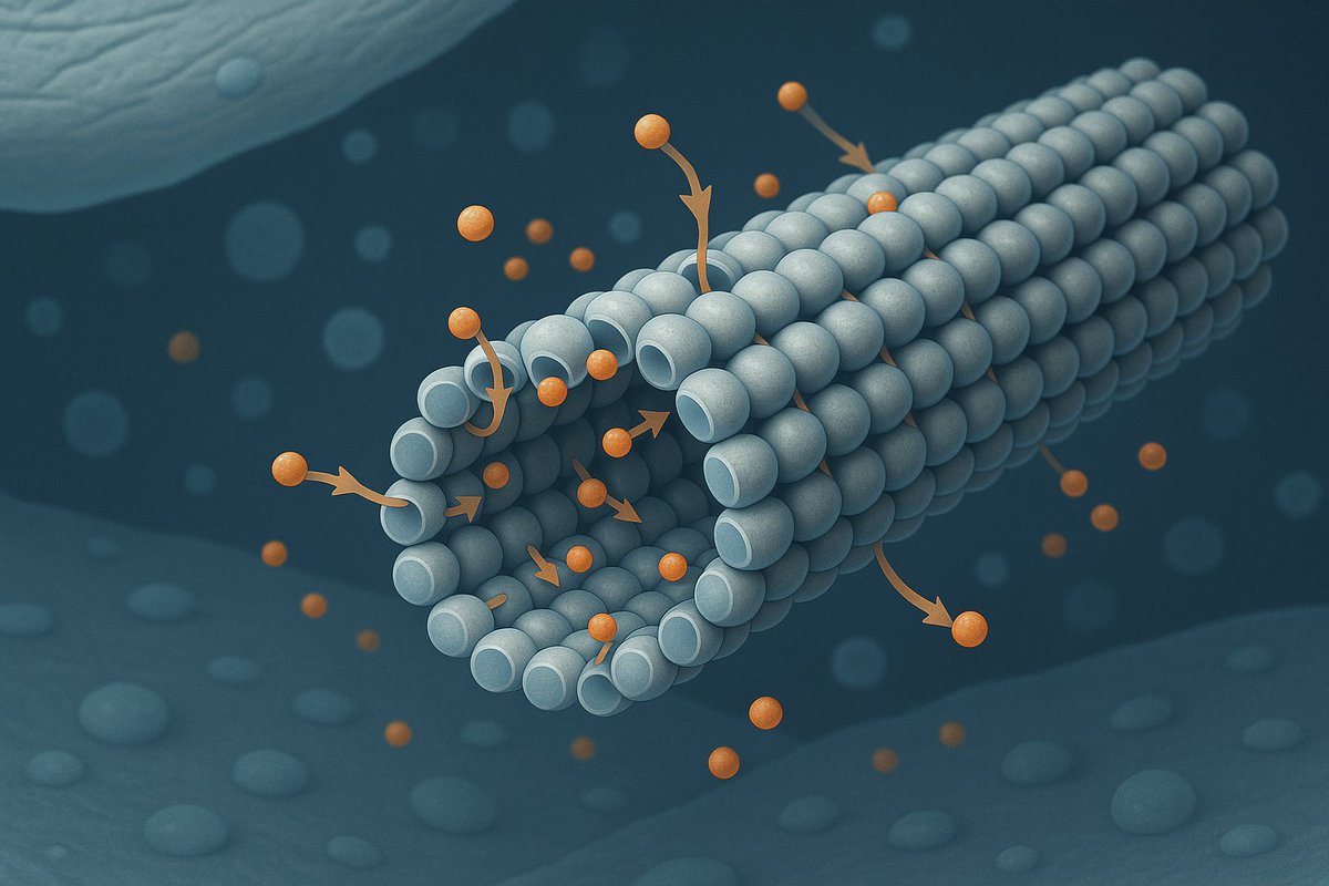 Important new paper in Cell showing that microtubules function as active signaling substrates, not passive scaffolding.

The work demonstrates selective, transient binding of signaling molecules within pores between tubulin subunits, effectively grounding a subcellular