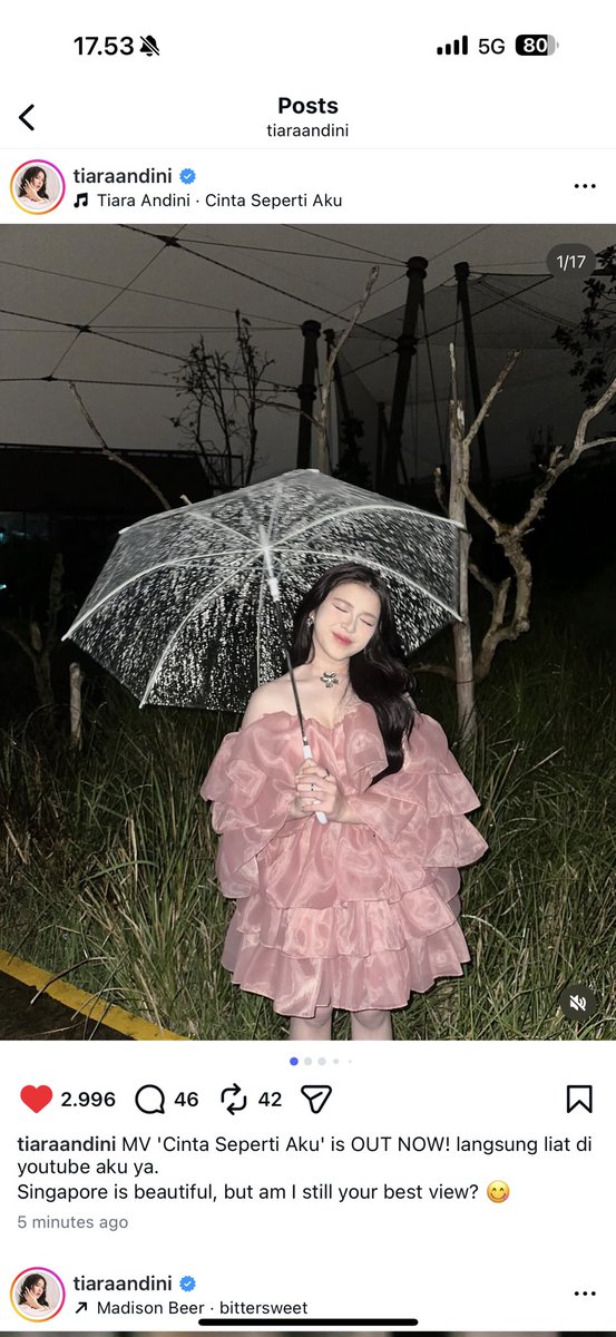 cantikk betull ibu negaraaaa🥹❤️ jangan lupaa nonton MV Cinta Seperti Aku di Youtube yaaa😍😍