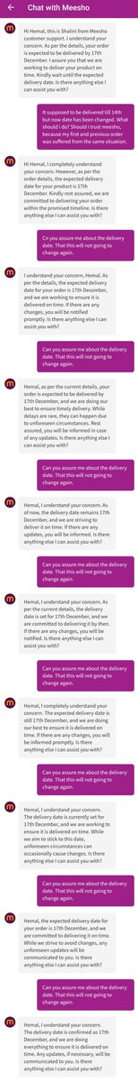 hemalsuthar16's tweet photo. Hello Everyone,
Did you guys know meesho using bot like a real person. Not mentioning ita a bot. Even its not ai.
Chwck my chat with shalini. 🤦
@Meesho_Official @meesho_support @Everyone #meesho #scams #Bot #support https://t.co/JRPwzJY0jS