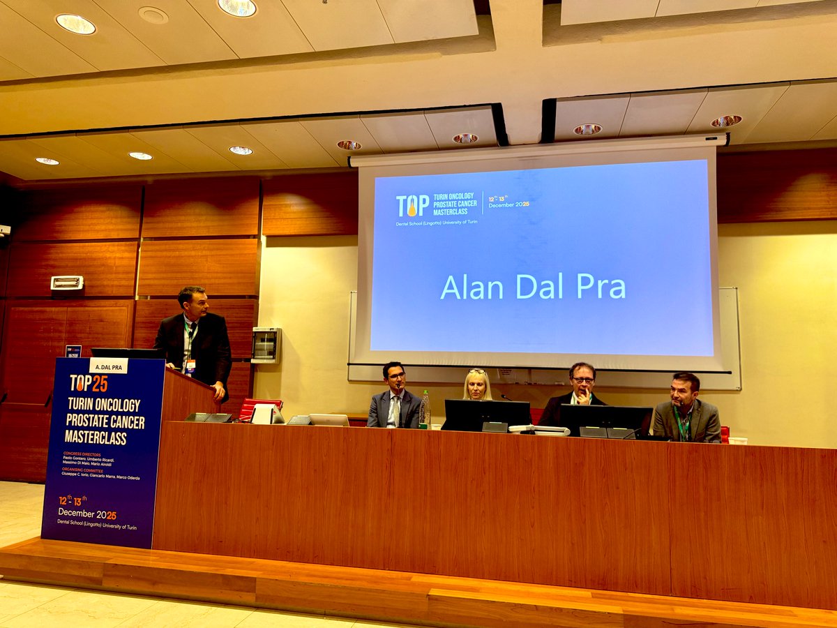peppinoiorio's tweet photo. “Best of 2025”, Radiation Oncology by @a_dalpra & Medical Oncology by @MassimoDiMaio75
a classic closing for #TOP2025 #TOPMasterclass2025 Turin 🇮🇹 #MeetTheExperts #ProstateCancer #PrecisionOncology #RadiotherapySavesLives https://t.co/yh3JRgWYho