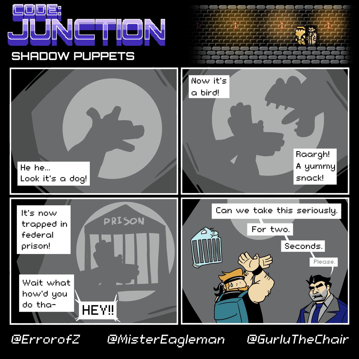 codejunction86's tweet image. Code: Junction #68
Shadow Puppets