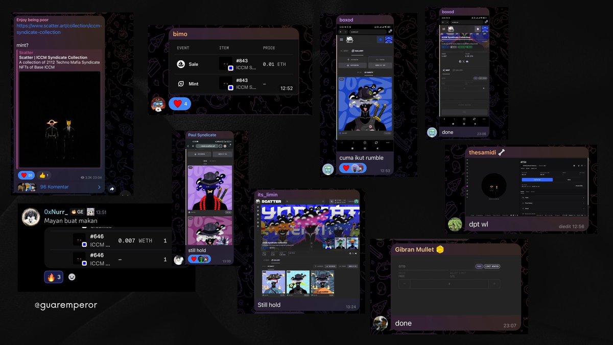 Cooking <a href="/BaseICCM/">iccm.base.eth</a> 

Freemint > $35

opensea.io/collection/icc…

It seems like there are a lot of NFTs cooking lately and don't forget to join my Telegram channel

t.me/guaremperor

I'll give you alpha calls and early projects soooon

missed wanna link discord emperor