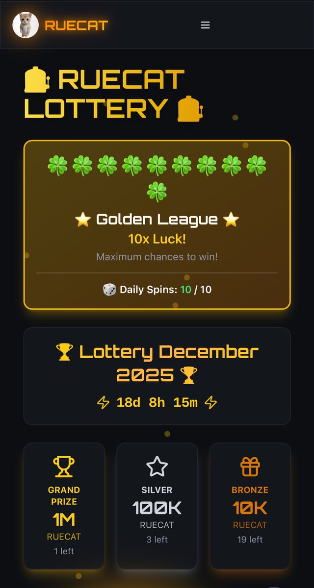ruecatsolana's tweet photo. $RUECAT Loterry!!! 🍀

Win 1,000,000 $RUECAT 🙀🙀🙀

Every month!
.
.
.
#RUECAT #RUECATGAMES #Loterry #Aidrop #Aidrops #Games #Crypto https://t.co/ZpvqMr0Af2