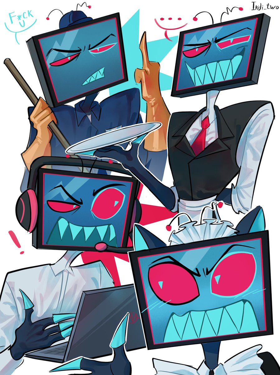 I would like vox to have to work as a maintenance staff at the "bottom of the food chain"
#HazbinHotel #HazbinHotelVox