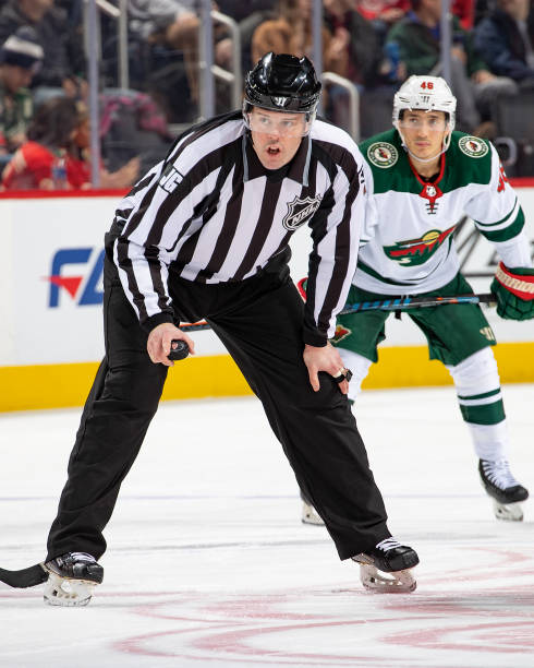 ScoutingTheRefs's tweet photo. Ottawa Senators vs. Minnesota Wild get refs Jon Mclsaac (#2) and Graedy Hamilton (#41) with Matt MacPherson (#83) and James Tobias (#61) on lines 
https://t.co/KeMwRVbly7 
@Senators  @mnwild #GoSensGo #MNWild #OTTvsMIN https://t.co/rbWO3r8VTD