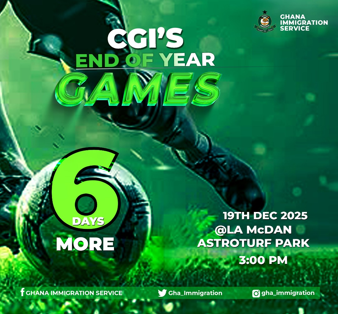 6️⃣ DAYS MORE TO THE COMPTROLLER-GENERAL’S GAMES