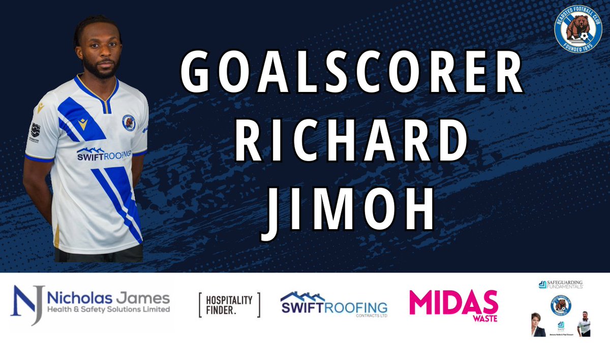 Bearsted_FC's tweet photo. GOAL: BEARSTED 1-0 Rusthall - Richard Jimoh (43') https://t.co/uyNUbxkVPH