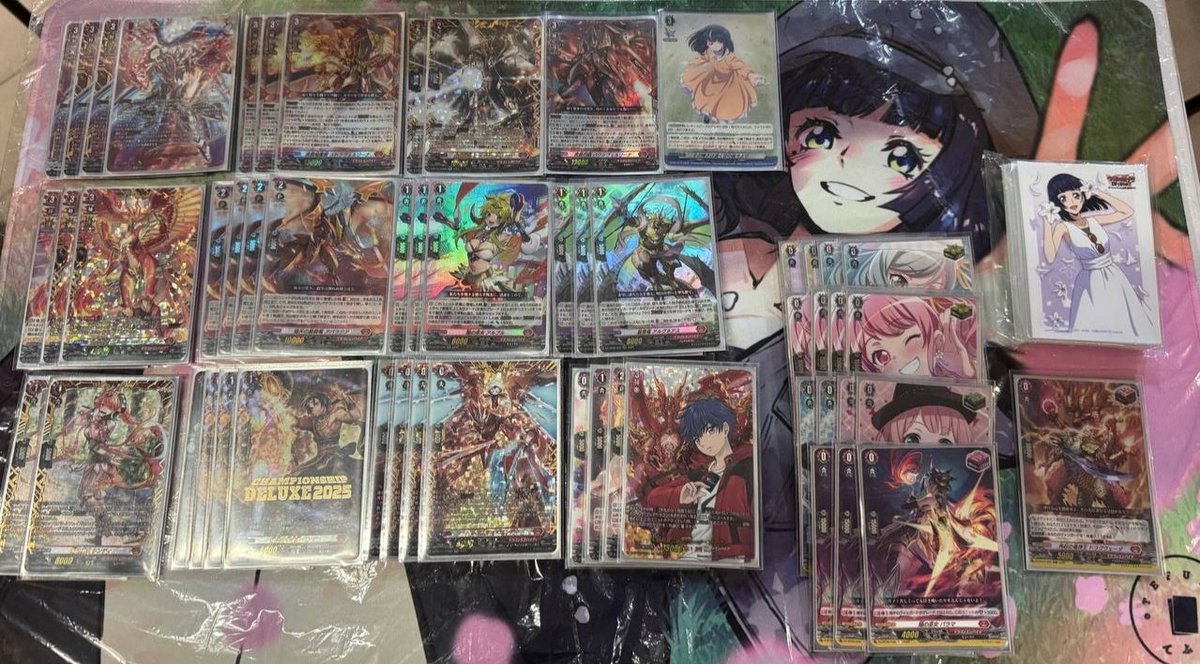 Tefuda games playmat tourney
Jheva top 8!!! Fav deck of all time ❤️

Veissrug 1st W
Minerva 1st W
Heartlulu 1st L
Prison 1st W
Frieren 1st W

Top 8 
Vyrgilla 2nd L

#vgtopdecks