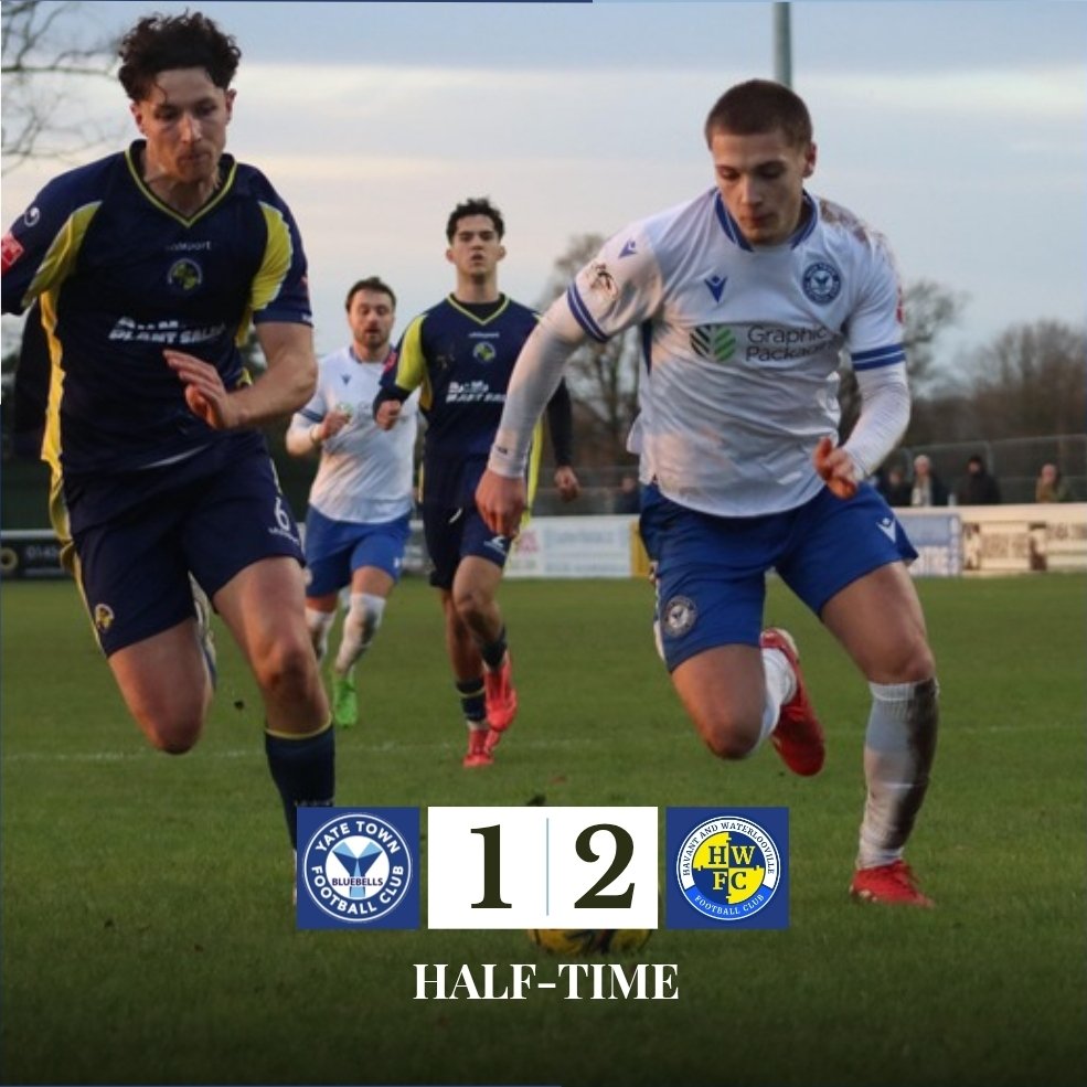YateTownFC's tweet image. HALF TIME | Yate Town 1-2 Havant &amp;amp; Waterlooville.