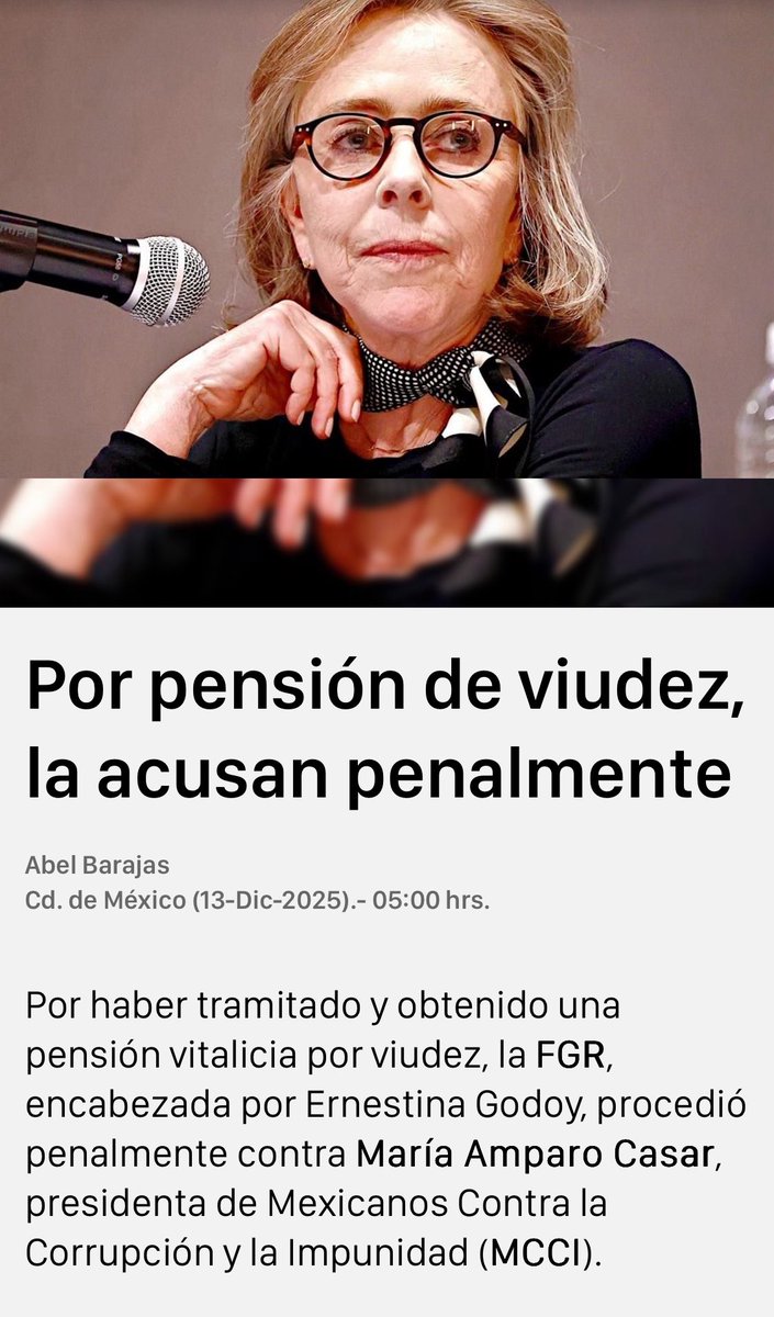 Persecución política contra <a href="/amparocasar/">Ma. Amparo Casar</a> por exhibir la corrupción del régimen.

AMLO imita a Maduro.

Mi solidaridad y apoyo para <a href="/amparocasar/">Ma. Amparo Casar</a>