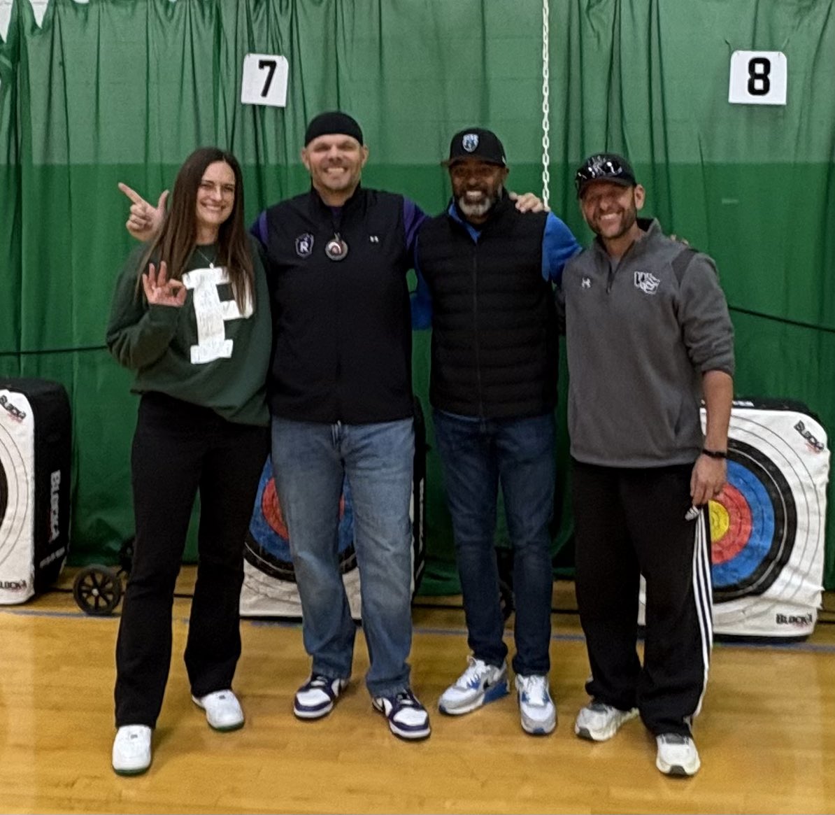lutecroy's tweet photo. Mr. Payne and I brought home the gold medal in the battle of the high schools archery competition this morning! 

We build Champions here!
#WeAreRichland https://t.co/d0vPZfVtVZ