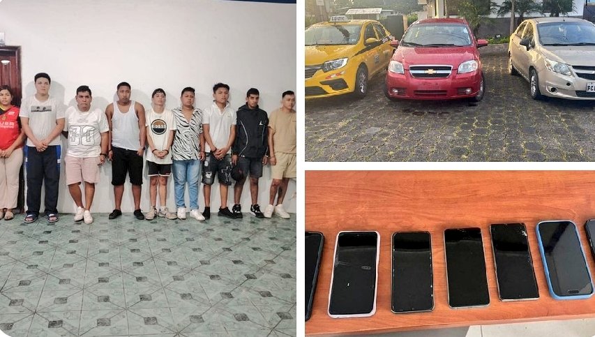 #Delito▪️POLICÍA DICE QUE CAPTURÓ NUEVE SECUESTRADORES 💬 Son miembros de 'Los Lobos' y fueron capturados en Archidona, provincia de #Napo. Protagonizaron un secuestro extorsivo y amedrentaron a familiares de la víctima, con mensajes y videos. Están involucrados dos taxistas.