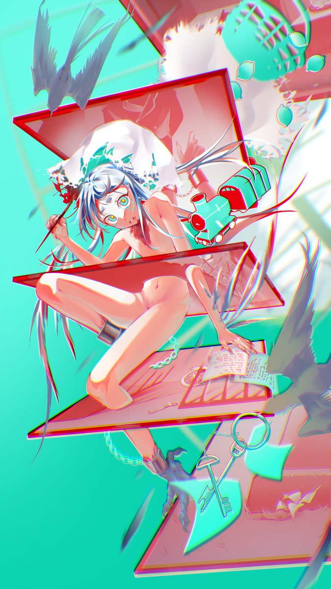 Tin様（<a href="/Trigun_Tin/">Tin🤞🔫</a>）主催の Huevember 企画を参加させていただきました
Salt, Pepper, Birds and Thought Policeをテーマに描きました

色が難しかったけど楽しかった！！
ランダムとは言え、まさか今までに一度も描いたことの色が出てくるのすごいわ