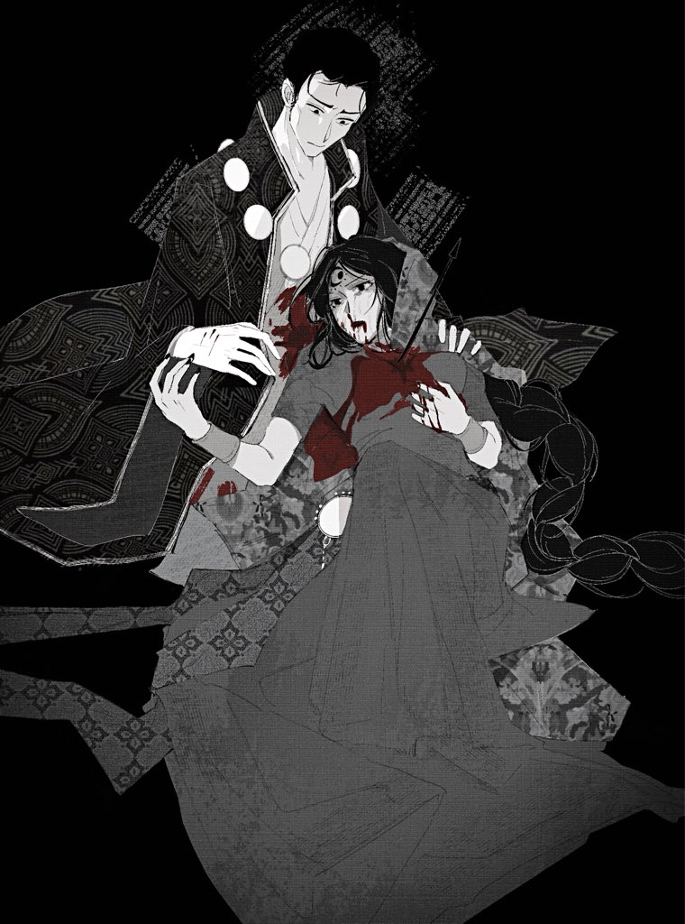an_lin9343's tweet photo. 《梅姬之死》
“是谁杀死了梅姬？
又是谁为她准备棺椁？”
—————————————————————————
to@Zhaoke就是写篇小说 老师的g图

十分荣幸的！

#スルタンのゲーム #SultansGame #苏丹的游戏 #奈费勒 #梅姬 https://t.co/LjiwcvDoxb