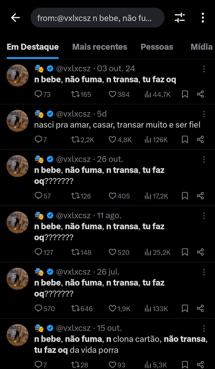 eu que te pergunto