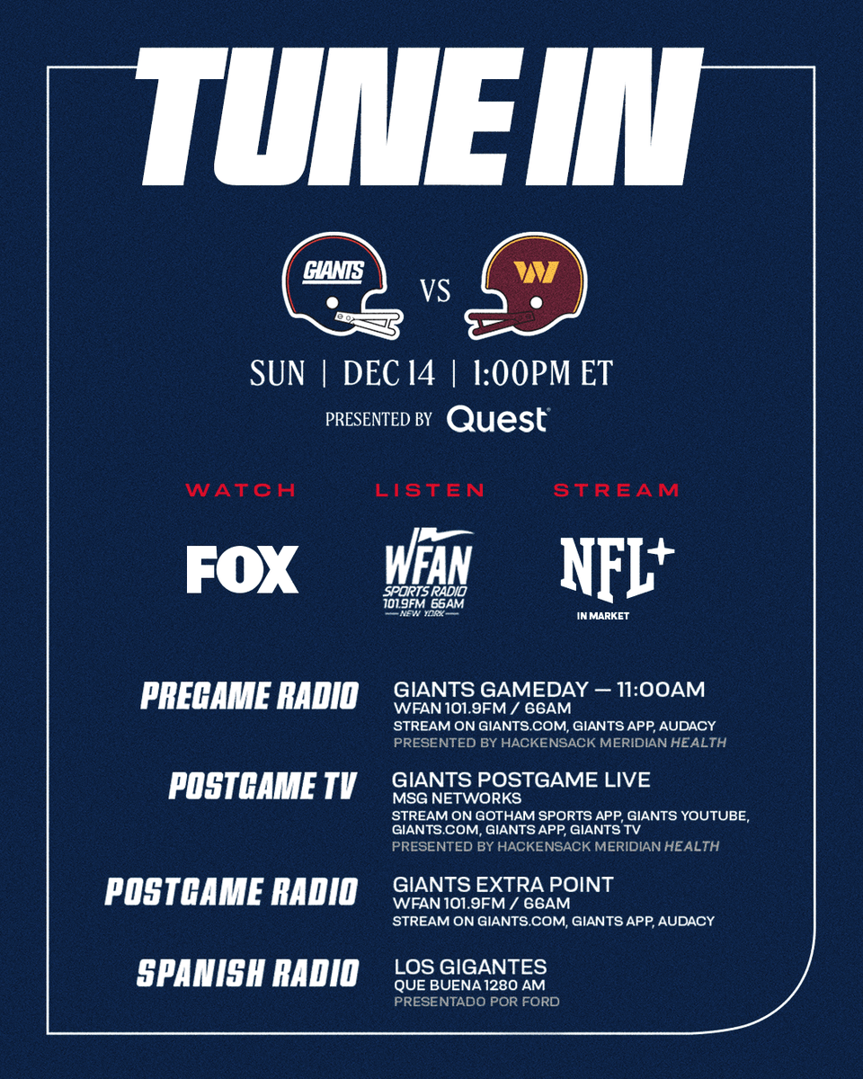 Ways to watch, listen & stream ⤵️