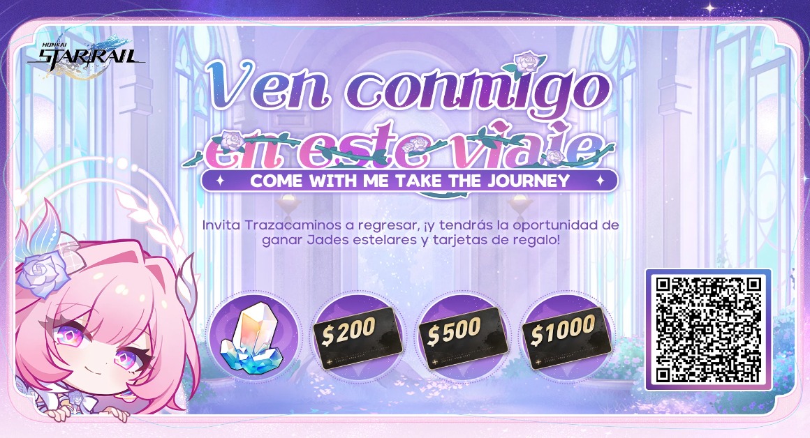 hora_castelo's tweet photo. Invita a otros Trazacaminos a vincular tu código de invitación e iniciar sesión en el juego para poder ganar Jade estelar, una tarjeta de regalo y más recompensas sorpresa. https://t.co/CCm1Jufk5X